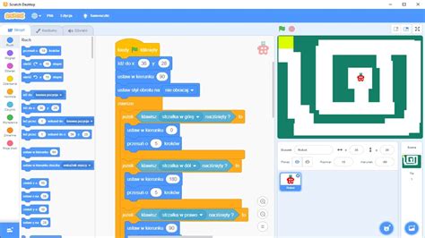 scratch test klasa 4|Kl. 4. Temat 8: Robot w labiryncie .